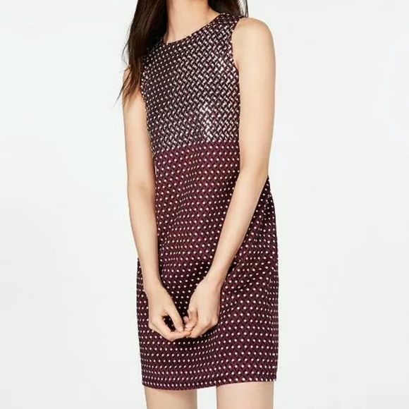 NWT MICHAEL Kors Studded Cocktail Shift Dress - Picture 1 of 7